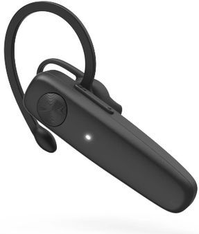 Bluetooth - Mono Headset - Zwart - Siliconen Oorkussens