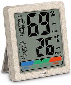 Hama - Thermometer und Hygrometer Ponza, digital für innen 222227