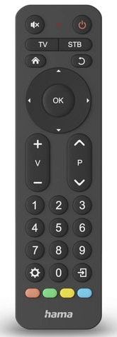 Hama - Universele Afstandsbediening - Zwart - Infrarood - Voor 2 Apparaten