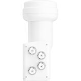 Hama - 00205377 - Universele Quad Lnb - Wit - Robuuste Weerbestendige Behuizing