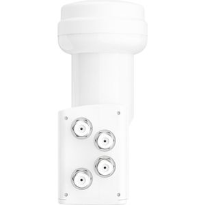Hama - 00205377 - Universele Quad Lnb - Wit - Robuuste Weerbestendige Behuizing