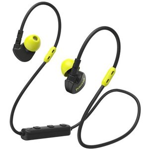 Hama BT-Headset Freedom Athletics (ANC, 6 h, Draadloze), Koptelefoon, Zwart, Geel