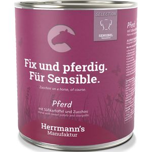 Sparpaket Herrmann´s Bio-Menü / Menü Sensitive 12 x 800 g - Pferd mit Bio-Süßkartoffel und Bio-Zucchini