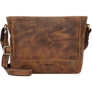 BAIGIO Schoudertas Heren Lederen Vintage Heren Messenger Bag met Schoudertas voor Werkreizen Dagelijks leven, lichtbruin, Retro
