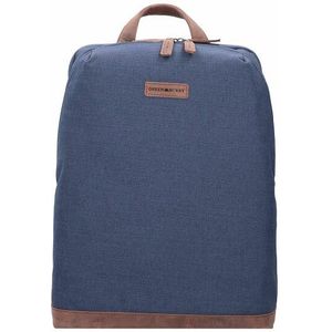 Greenburry Gerecyclede PET Derby rugzak 43 cm met laptopvak derby blue