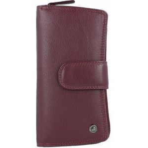 Greenburry Sponsachtig portefeuille leer 9,5 cm bordeaux