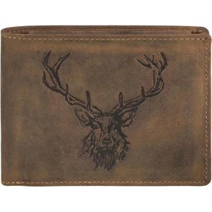 Greenburry - Vintage Animal wallet - royal stag - men - brown