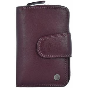 Greenburry Sponsachtig portefeuille leer 8,5 cm bordeaux