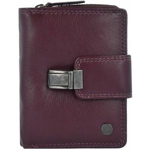 Greenburry Sponsachtig portefeuille leer 9 cm bordeaux