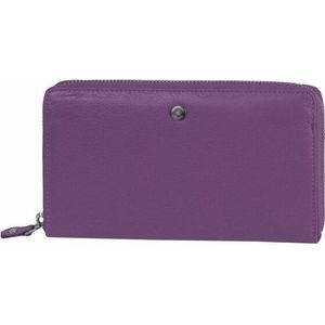 Greenburry Sponsachtige portefeuille leer 19 cm purple