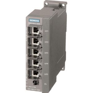 Siemens - Scalance X005 - Netwerkschakelaar - Zwart - IP30 - DC 24V