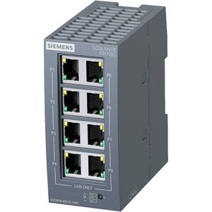 Siemens - Scalance XB008G - Industriële Ethernet Schakelaar - Zwart - 8 Havens