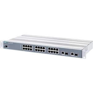 Siemens SIEM SCALANCE XR326-6GK5326-2QS00-3RR32C PoE WG Managed, Layer 2 Switch - Switch (26 ports), Netwerkschakelaar, Grijs