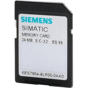 Siemens SIMATIC S7 Geheugenkaart voor S7-1x00CPU/SINAMICS 3 3V Flash 24 MByte (0.02 GB), Geheugenkaart