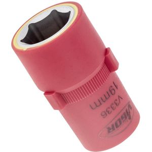 Vigor Binnenvierkant-aandrijving en ""VDE"" steeksleutelinzetstuk voor zeskant-profiel, 12,5 mm (1/2 inch), 55 mm, 1 stuk, V336