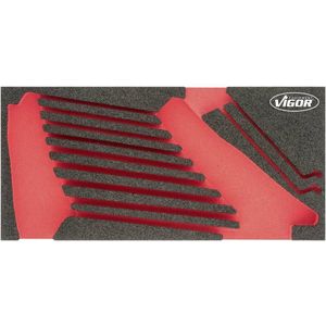Weichschaumeinlage ∙ leer ∙ V6722-L ∙ l x b x h: 393 mm x 188 mm x 35 mm