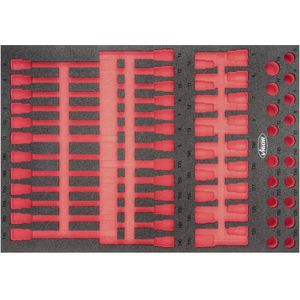 Weichschaumeinlage ∙ leer ∙ V6809-L ∙ l x b x h: 563 mm x 393 mm x 35 mm