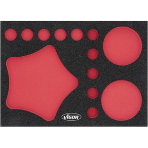 Vigor - Weichschaumeinlage ∙ leer ∙ V7270-L ∙ l x b x h: 393 mm x 282 mm x 35 mm