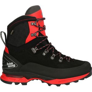 Hanwag - Alverstone II GTX - Wandelschoen - Zwart Rood - Nubuck Leer