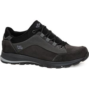 Hanwag - Banks Low - Wandelschoen - Asphalt Black - Nubuck en Suède