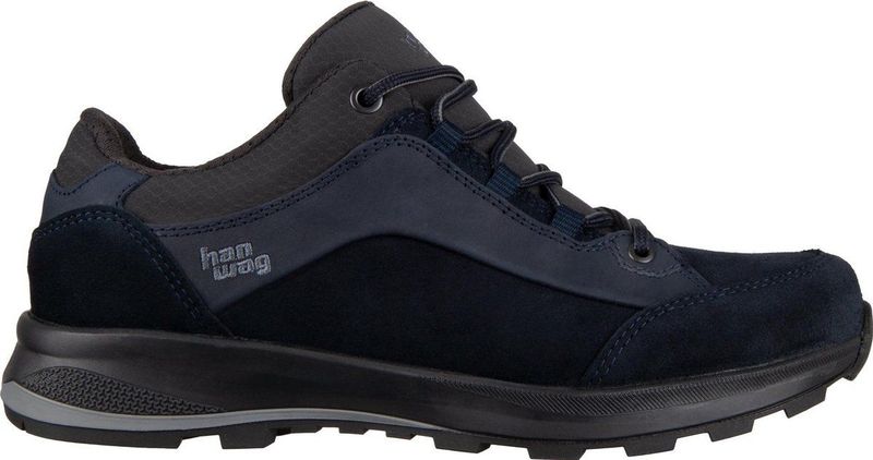 Hanwag - Banks Low LL - Wandelschoen - Navy - Nubuck Leer en Suède