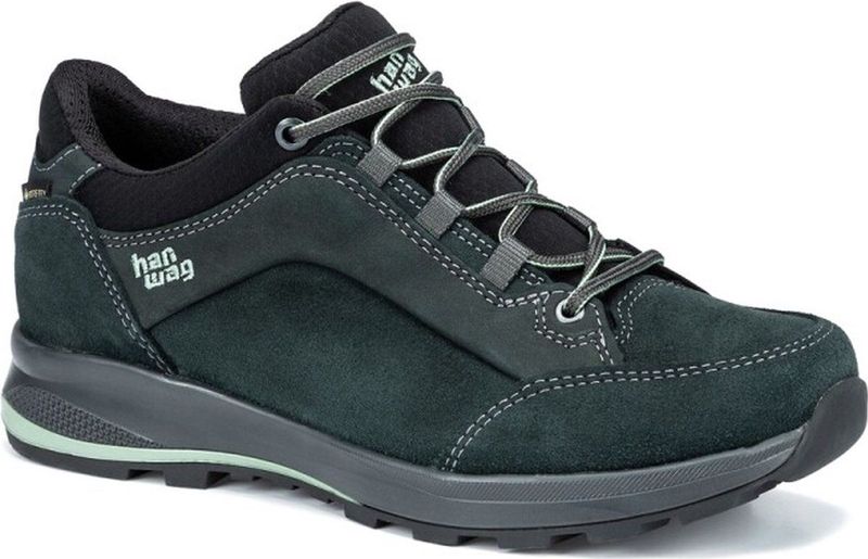 Hanwag - Banks Low GTX - Wandelschoen - Petrol Mint - Nubuck en Suède Leer