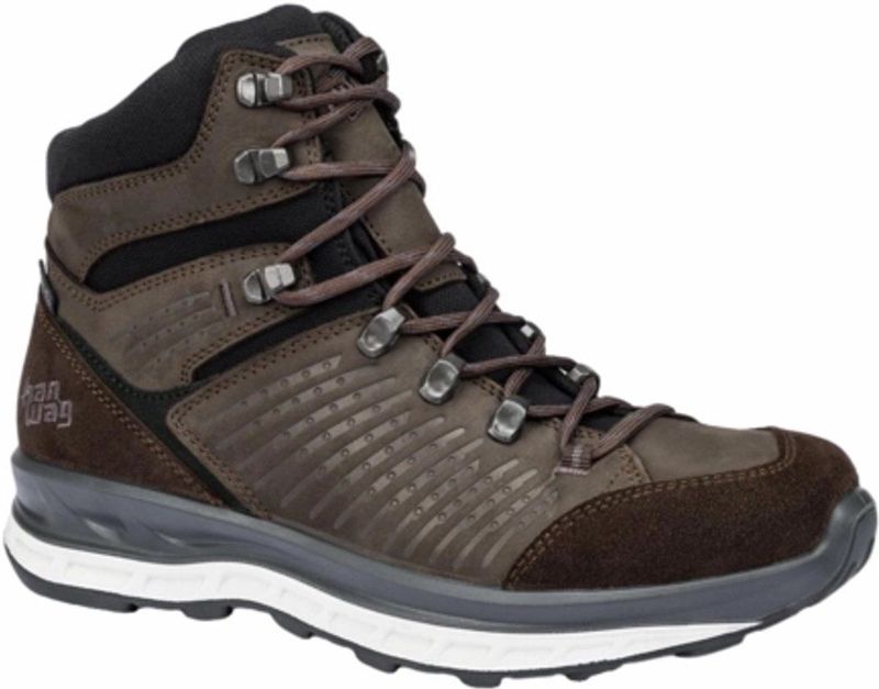 Hanwag - Bluecliff Lady ES - Wandelschoen - Mocca Black - Suède/Nubuckleer