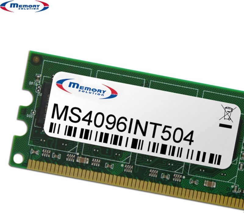 Memorysolution - MS4096INT504 - RAM Geheugen - 1 x 4GB - Modelspecifiek