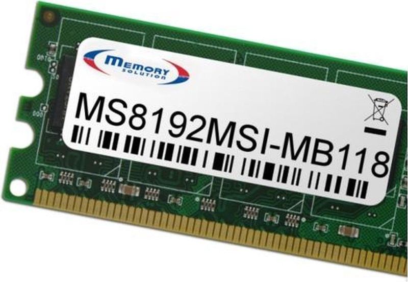Memorysolution - DDR4 - RAM - Groen - 1 x 8GB