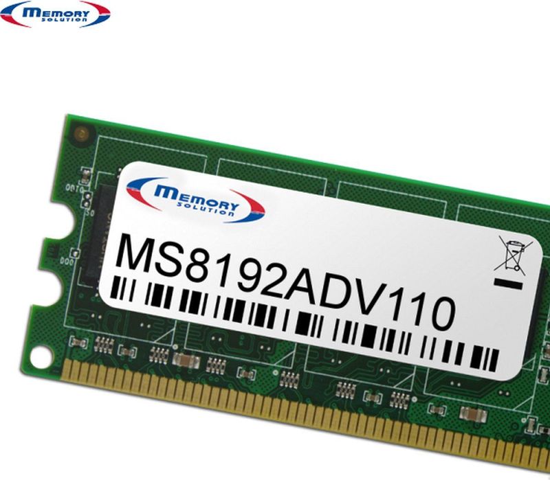 Memorysolution - MS8192ADV110 - Geheugenmodule - 8GB - RAM Modelspecifiek