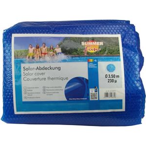 Summer Fun Zomerzwembadhoes solar rond 350 cm PE blauw