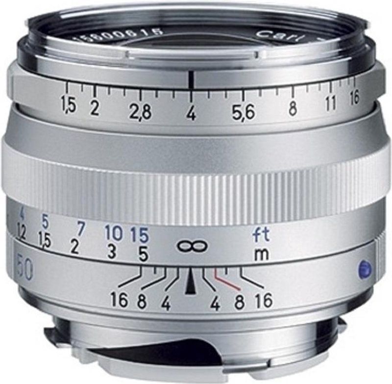 Zeiss - C Sonnar T 1.5 / 50 mm ZM - Objectief - Zilver