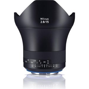 Zeiss Milvus 2.8 / 15mm ZE Canon EF (Canon EF, Volledig formaat), Objectief, Zwart