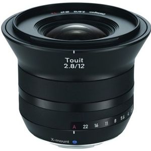 ZEISS Touit 2.8/12 voor spiegelloze APS-C-systeemcamera's van Fujifilm (X-Mount) zwart
