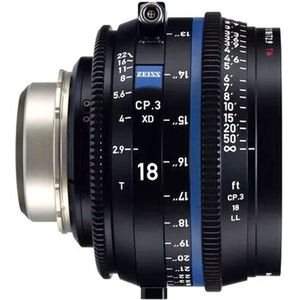 Zeiss Compact Prime CP.3 XD 18mm T2.9 PL-vatting met eXtended Data