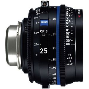 Zeiss Compact Prime CP.3 XD 25mm T2.1 PL-vatting met eXtended Data