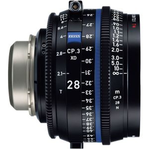 Zeiss Compact Prime CP.3 XD 28mm T2.1 PL-vatting met eXtended Data