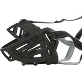 Trixie Muilkorf - Muzzle Flex Silicone - Zwart - Maat L - Snuit Omtrek 31 cm