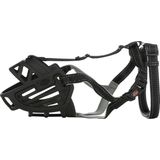 Trixie Muilkorf - Muzzle Flex Silicone - Zwart - Maat L - Snuit Omtrek 31 cm