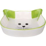 Trixie voerbak kattenkop assorti (12 CM)