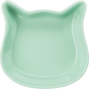 Trixie voerbak kattenkop assorti (12 CM)