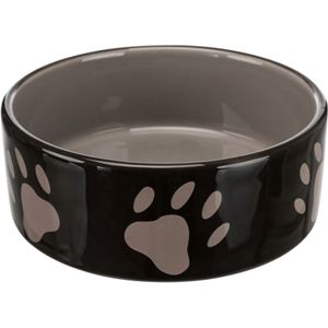 Trixie - Keramische schaal met klauw (0,3 l) (bruin/crème), verschillende kleuren (bruin of grijsbruin), Verschillende kleuren (bruin of grijsbruin)