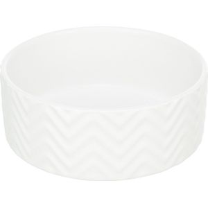 Trixie - Voerbak Drinkbak Wave Keramiek Wit