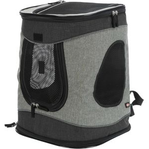 Trixie - Honden Rugtas - Hondentas Timon - Zwart / Grijs - 34X30X44 CM