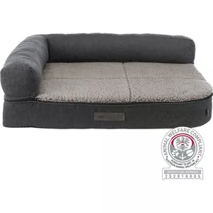 Orthopedisch hondenbed voor middelgrote honden, vierzijdig nekrolkussen Orthopedisch hondenbed voor grote honden XL, memory foam hondenbedden waterdicht antislip, hondenmand afneembaar en wasbaar