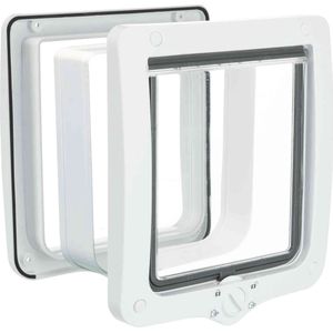 Trixie - 4-Weg Kattenluik - XL - Inclusief Tunnelstuk - 24X28 cm
