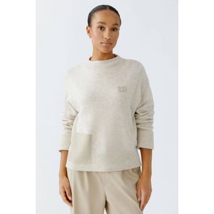 OUI - Pullover - Beige - Wol
