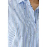 Oui - Overhemdblouse - Regular Fit - Katoenmix - Verlengde Achterkant