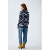 OUI - Blouse - Donkerblauw