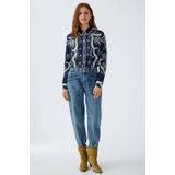 OUI - Blouse - Donkerblauw